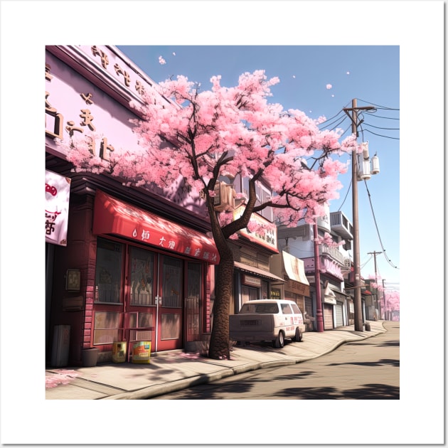 Japanese cherry Wall Art by ComicsFactory